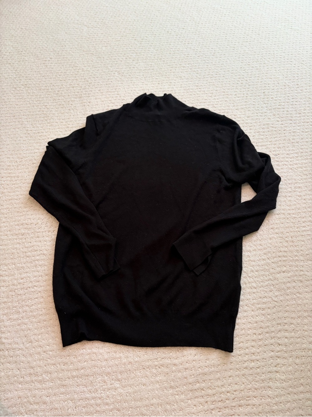 Zara mock turtleneck black sweater women's size medium
